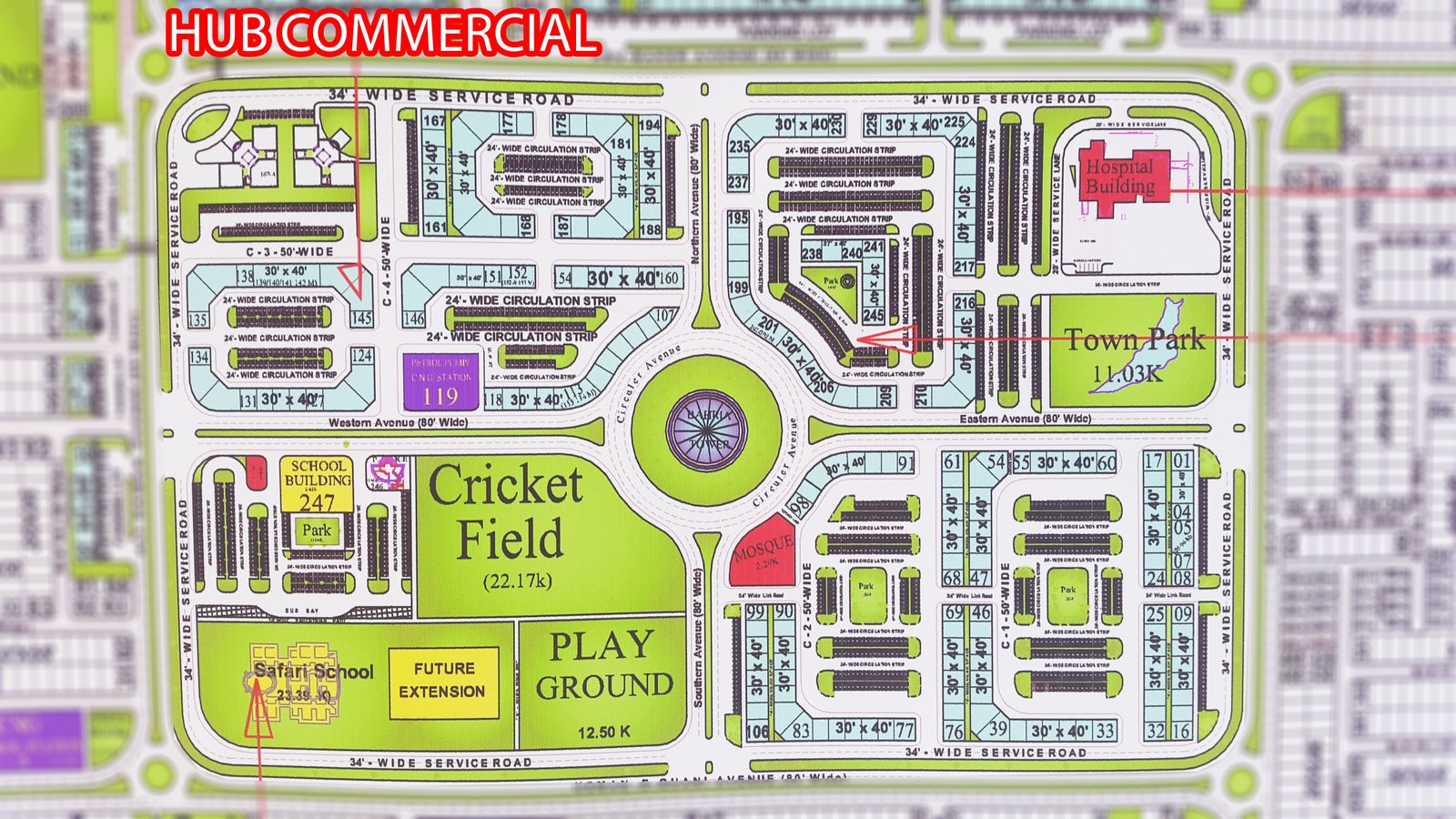 Hub commercial bahria town